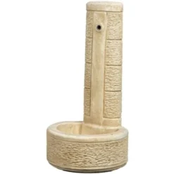 Fontana Da Giardino Vedovella La Spezia Anticato Nocciola, 40x40x77 Cm - Kam