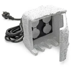 Presa Multipla Effetto Pietra 4 Prese Multipresa Da Esterno Giardino 5m