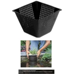 Multipack Da 10 Cesti Per Piante Acquatiche Pezzi 5 Rotondi E Pezzi 5 Quadrati Laghetto Magic -OUTSUN Giardino Negozio 11741587 3