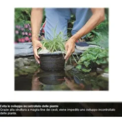 Multipack Da 10 Cesti Per Piante Acquatiche Pezzi 5 Rotondi E Pezzi 5 Quadrati Laghetto Magic -OUTSUN Giardino Negozio 11741587 4