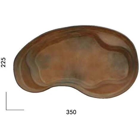 Laghetto Maldive Cm. 350x225 - Profondità 60 Cm. - Capacità 2400 Lt. 3 Laghetto Maldive Cm. 350x225 - Profondità 60 Cm. - Capacità 2400 Lt. - immagine 3