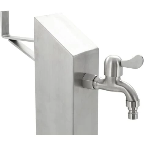 Fontanella A Colonna In Acciaio Inossidabile Quadrata 95 Cm VidaXL 5 Fontanella A Colonna In Acciaio Inossidabile Quadrata 95 Cm VidaXL - immagine 5