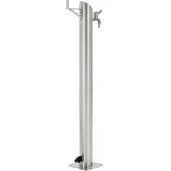 Fontanella A Colonna In Acciaio Inossidabile Rotonda 95 Cm VidaXL -OUTSUN Giardino Negozio 12222298 4
