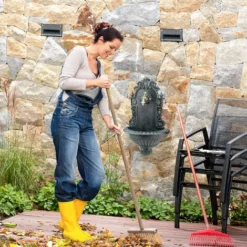 Relaxdays Fontana Da Parete, Giardino, Terrazza, Sospesa, Stile Antico, Rubinetto, Vaschetta, HLP 62 X 38 X 20 Cm, Verde -OUTSUN Giardino Negozio 12288274 5