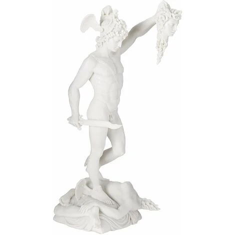Design Toscano WU72918 Legato Statua In Marmo Perseo Decapitazione Di Medusa, Bianco 1 Design Toscano WU72918 Legato Statua In Marmo Perseo Decapitazione Di Medusa, Bianco