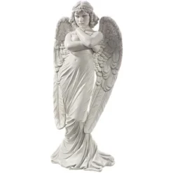Design Toscano DB383094 Statua Angelo Di Monteverde, Bianco