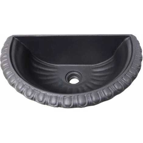 Fontana A Muro Mod.Granada Grigio Ghisa Per Casa Giardino + Rubinetto Cod.303L In Ottone Lucido 3 Fontana A Muro Mod.Granada Grigio Ghisa Per Casa Giardino + Rubinetto Cod.303L In Ottone Lucido - immagine 3