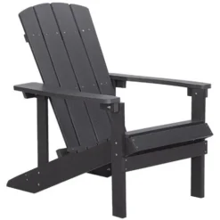 Sedia Da Giardino Grigio Scuro Adirondack