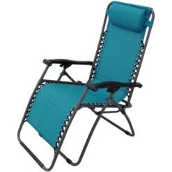 Sedia A Sdraio Zero Gravity Reclinabile, In Acciaio, Poltrona Ideale Per Esterno E Giardino -Confezione Da 1 Pezzo / Verde -OUTSUN Giardino Negozio 13102032 3