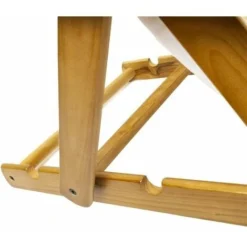 POLTRONA RELAX VERDE SCOZZESE COMODONA IN LEGNO 3POSIZIONI CON CUSCINO IMBOTTITO -OUTSUN Giardino Negozio 13186770 4