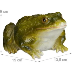 Relaxdays Rana Da Giardino Decorativa, Resistente Alle Intemperie, Per Esterno, Pietra Artificiale, Verde 8 Relaxdays Rana Da Giardino Decorativa, Resistente Alle Intemperie, Per Esterno, Pietra Artificiale, Verde -OUTSUN Giardino Negozio 13235346 4