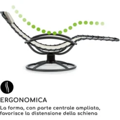 Blumfeldt The Chiller Sedia A Dondolo 77x85x173 Cm 360 ComfortMesh Beige 8 Blumfeldt The Chiller Sedia A Dondolo 77x85x173 Cm 360 ComfortMesh Beige -OUTSUN Giardino Negozio 13296053 4