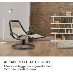 Blumfeldt The Chiller Sedia A Dondolo 77x85x173 Cm 360 ComfortMesh Beige 9 Blumfeldt The Chiller Sedia A Dondolo 77x85x173 Cm 360 ComfortMesh Beige -OUTSUN Giardino Negozio 13296053 5