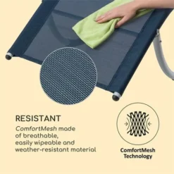 Blumfeldt Westwood Rocking Chair Sdraio A Dondolo Ergonomica Alluminio Blu -OUTSUN Giardino Negozio 13296227 3