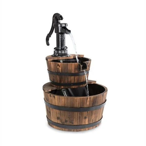 Blumfeldt Cascada Doble Fontana Decorativa 2 Piani 12 W 600l/h Legno Marrone 1 Blumfeldt Cascada Doble Fontana Decorativa 2 Piani 12 W 600l/h Legno Marrone