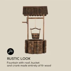 Blumfeldt Andernach Fontana Decorativa Abete Con Secchio Leva Girevole Marrone -OUTSUN Giardino Negozio 13917268 4