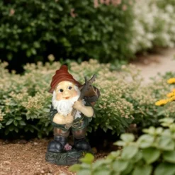 Relaxdays Gnomo Da Giardino Con Fagotto A Forma Di Ghianda, Resistente A Gelo & Intemperie, Giardino & Aiuole, Colorato -OUTSUN Giardino Negozio 15015257 5