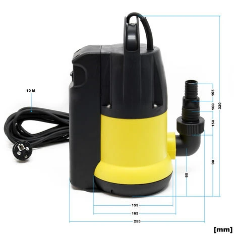 Pompa Per Acque Reflue 12500 L/h 750 W Prevalenza Max 8,5 M Per Particelle Fino A Ø 5 Mm 2 Pompa Per Acque Reflue 12500 L/h 750 W Prevalenza Max 8,5 M Per Particelle Fino A Ø 5 Mm - immagine 2