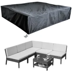 Mucola 195x195x67 CM Copertura Protettiva Mobili Da Giardino Copertura Telone Copertura Telone In Tessuto