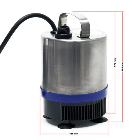 Pompa Per Fontane In Acciaio Inox Da 50 Watt 1.750 L/h Con 3 Accessori Per Getti Diversi 3 Pompa Per Fontane In Acciaio Inox Da 50 Watt 1.750 L/h Con 3 Accessori Per Getti Diversi - immagine 3