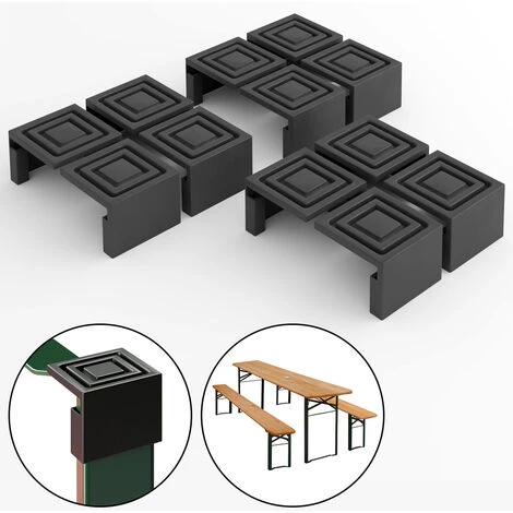 Deuba 12x Piedini Antigraffio Per Pavimento Set Birreria Tavoli E Sedie Da Giardino Parquet Piastrelle PVC 4 Deuba 12x Piedini Antigraffio Per Pavimento Set Birreria Tavoli E Sedie Da Giardino Parquet Piastrelle PVC - immagine 4