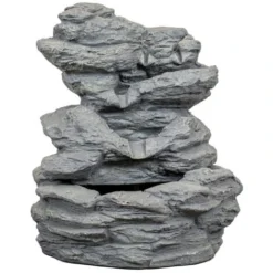 Fontana Da Esterno Rockery Con Ricircolo D'acqua, 56x49,5x70 Cm
