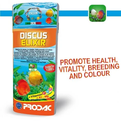 Prodac Discus Elixir Iodio Magnesio Vitamine B Per Pesci Tropicali Discus Acquario 500 Ml 1 Prodac Discus Elixir Iodio Magnesio Vitamine B Per Pesci Tropicali Discus Acquario 500 Ml