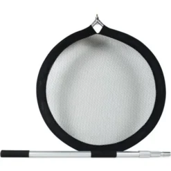 RETE RETINO PER CATTURA CARPE KOI PESCI ROSSI LAGHETTO MANICO 114-300 RETE 60 CM