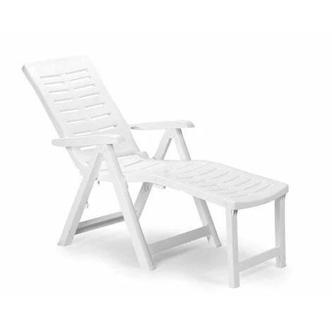 POLTRONA PIEGHEVOLE IN RESINA ARIZONA BIANCA 1 POLTRONA PIEGHEVOLE IN RESINA ARIZONA BIANCA