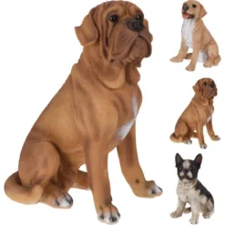 STATUINA CANE IN RESINA 21X33CM MODELLO A SCELTA DECORO CASA INTERNI