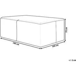 Telo Impermeabile Protettivo Per Arredi Da Giardino 185 X 105 X 75 Cm CHUVA -OUTSUN Giardino Negozio 20031256 3