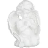 Relaxdays Statua Angelo Custode, Inginocchiato & In Preghiera, Resistente Alle Intemperie & Gelo, Decorazione, Bianco