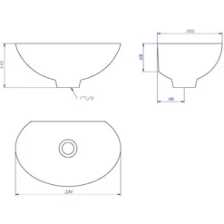 Vasca Mod.600 + Sifone In Ottone Brunito Per Casa Giardino Esterno Fontana A Muro Parete -OUTSUN Giardino Negozio 27569837 3