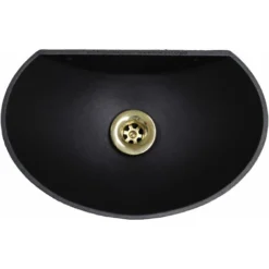 Vasca Alluminio Mod.600 Con Piletta In Ottone Per Casa Giardino Balcone : Ottone Lucido