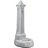 Fontana Da Giardino Vedovella Lecce Anticato Grigio, 36x46x100 Cm - Kam