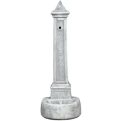 Fontana Da Giardino Vedovella Lecce Anticato Grigio, 36x46x100 Cm - Kam -OUTSUN Giardino Negozio 30211261 3