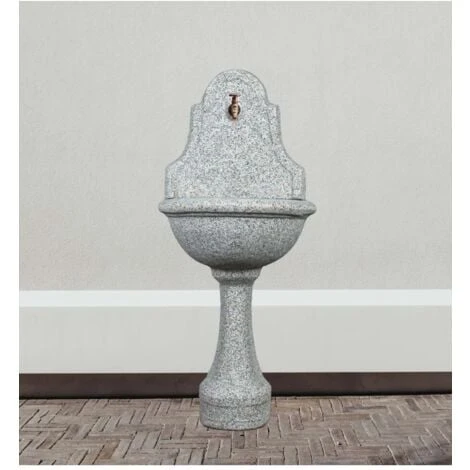 Fontana Da Giardino A Muro Drava, 53x35x120 Cm - Kam 2 Fontana Da Giardino A Muro Drava, 53x35x120 Cm - Kam - immagine 2