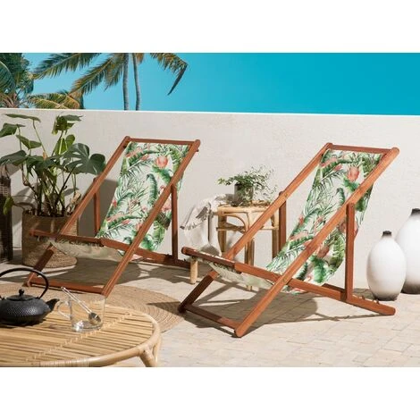 Set Di 2 Teli Sostitutivi Motivo A Fenicottero Per Sdraio Anzio / Avellino 2 Set Di 2 Teli Sostitutivi Motivo A Fenicottero Per Sdraio Anzio / Avellino - immagine 2