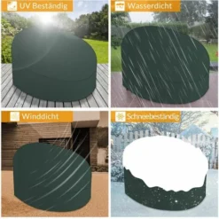 Kingsleeve Copertura Per Isole Prendisole Da Giardino Rotonde In PE Idrorepellente Resistente Alle Intemperie Fodera Protettiva Mobili Da Esterno Sonneninsel Oval 188x229cm (de) 7 Kingsleeve Copertura Per Isole Prendisole Da Giardino Rotonde In PE Idrorepellente Resistente Alle Intemperie Fodera Protettiva Mobili Da Esterno Sonneninsel Oval 188x229cm (de) -OUTSUN Giardino Negozio 32435736 3