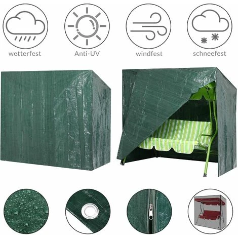Kingsleeve Copertura Di Protezione Per Altalena Hollywood Idrorepellente 185 X 117 X 170 Cm PE 1 Kingsleeve Copertura Di Protezione Per Altalena Hollywood Idrorepellente 185 X 117 X 170 Cm PE