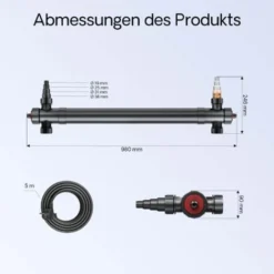 Depuratore D´acqua Per Stagni SunSun CUV-172, Lampada 72W 7 Depuratore D´acqua Per Stagni SunSun CUV-172, Lampada 72W -OUTSUN Giardino Negozio 3296734 3