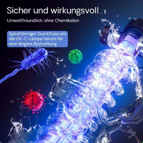 Depuratore D´acqua Per Stagni SunSun CUV-172, Lampada 72W 4 Depuratore D´acqua Per Stagni SunSun CUV-172, Lampada 72W - immagine 4