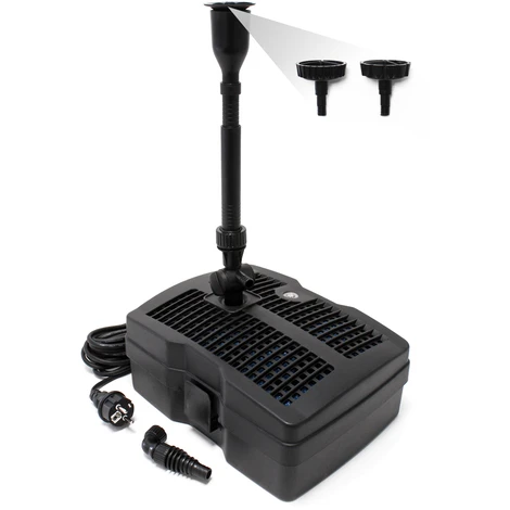 Filtro 3 In 1 SunSun CUF-6000 & Fontana 4500l 54W, Depuratore UV 9W 2 Filtro 3 In 1 SunSun CUF-6000 & Fontana 4500l 54W, Depuratore UV 9W - immagine 2