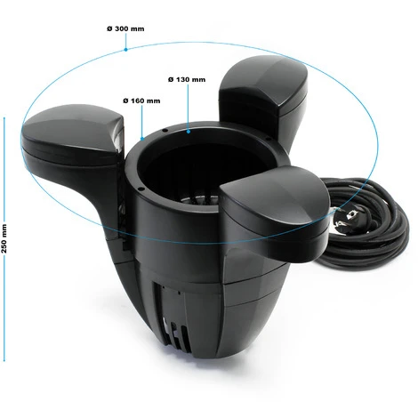 Skimmer Galleggiante Jebao SK-30 Stagni Fino A 25m², Pompa 2.500 L/h 45W Raccolta Foglie 3 Skimmer Galleggiante Jebao SK-30 Stagni Fino A 25m², Pompa 2.500 L/h 45W Raccolta Foglie - immagine 3