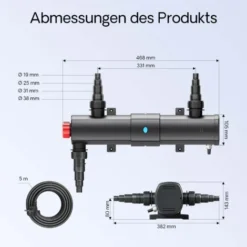 Sterilizzatore UV A Acqua Per Laghetto SunSun CUV-224 Con Lampada 24W 7 Sterilizzatore UV A Acqua Per Laghetto SunSun CUV-224 Con Lampada 24W -OUTSUN Giardino Negozio 3297247 3