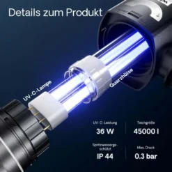 Sterilizzatore UV A Acqua Per Laghetto SunSun CUV-236 Con Lampada UVC 36W -OUTSUN Giardino Negozio 3297318 5