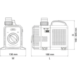 Pompa Per Fontane SunSun CTP-5003 SuperECO 5.000 L/h 30W -OUTSUN Giardino Negozio 3297351 3