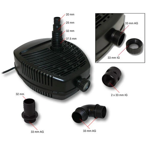 Pompa Per Stagni SunSun CQP-4500P Eco 4.500 L/h 75W 2 Pompa Per Stagni SunSun CQP-4500P Eco 4.500 L/h 75W - immagine 2