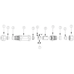 Connettore Elettrico A 3 Poli Per Cavi 0.5-4 Mm² 230V Per Spina M2O1.5 Attacco 10-14mm IP68 -OUTSUN Giardino Negozio 3297381 3