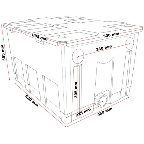 Filtro Per Laghetto L SunSun CBF-550 Fino A 60.000 L Filtraggio Stagno Filtro A Flusso Continuo 5 Filtro Per Laghetto L SunSun CBF-550 Fino A 60.000 L Filtraggio Stagno Filtro A Flusso Continuo - immagine 5